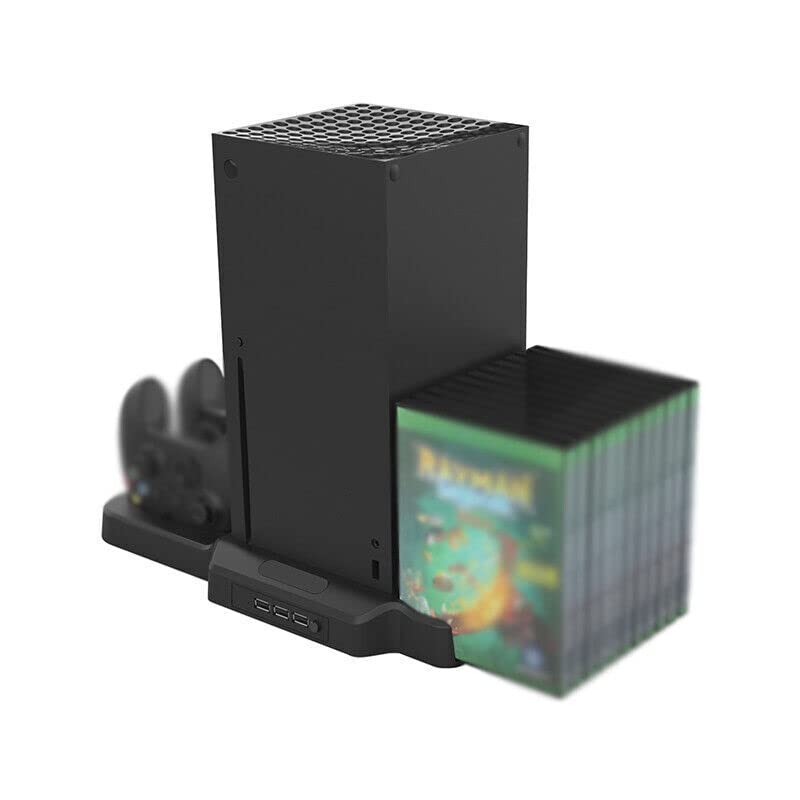 Адаптер за Зарядно Устройство за видео Игра Конзола 3 В 1 USB 2.0 Концентратор зарядно устройство База за конзолата Xbox X