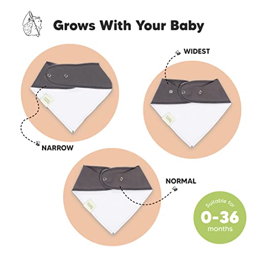 KeaBabies 8 опаковки, органични бебешки слюнявчиков-bandhan и 5 опаковки муслиновых бебешки кърпички от оригване - Стилни Унисекс-кърпи