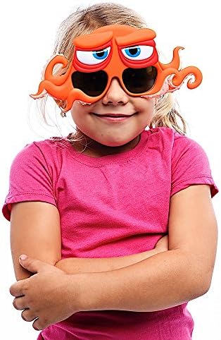 Костюмные Слънчеви Очила Finding Dory Ханк Слънчеви Очила за партита UV400, Оранжево-червен, 8 инча