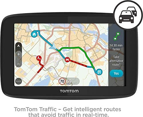 TomTom Go 620 - 6-инчов GPS навигационно устройство с поддръжка на трафика в реално време, на картите на света,