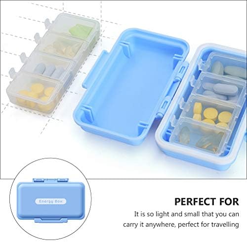 Двуетажно Кутия за съхранение таблетки DOITOOL, Преносима Кутия за Лекарства, Пътна Кутия за Хапчета
