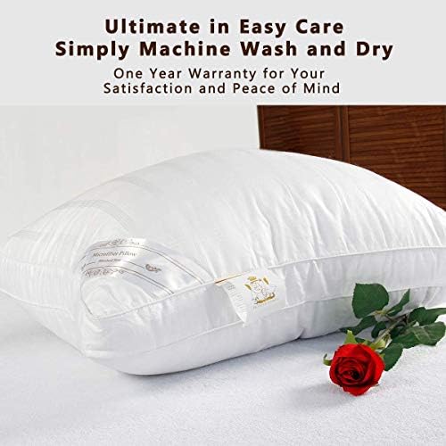Пухени Алтернативни Възглавници за сън Plush (2 опаковки King), калъф от памук, най-Добрите Възглавници за