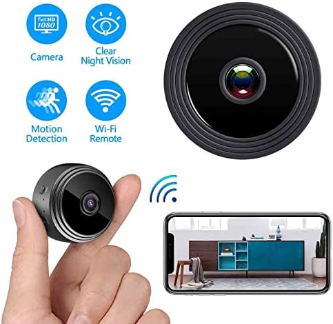 Мини Камера, Безжична Wi-Fi Магнитна Камера С Функция за разпознаване на Движение, Преносими Камера Дома за сигурност