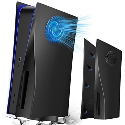 Версия за охлаждане на предния панел PS5, Корица PS5 за Playstation 5 Disc Edition, Актуализирана на вентилационните отвори