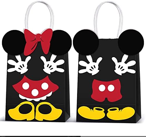Чанти за партита Min Mouse -Хартиени Опаковки за шоколадови бонбони Micky Minie, Подаръчни Пакети за детски