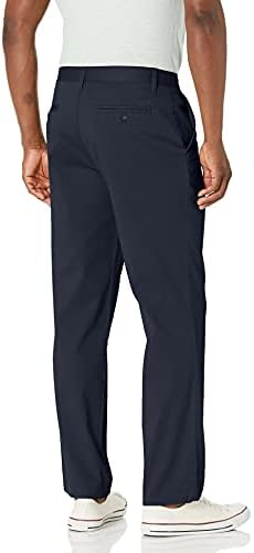 Мъжки панталони Наутика Класически намаляване с плоска предна част, Еластични Обикновена Панталони Chino Deck
