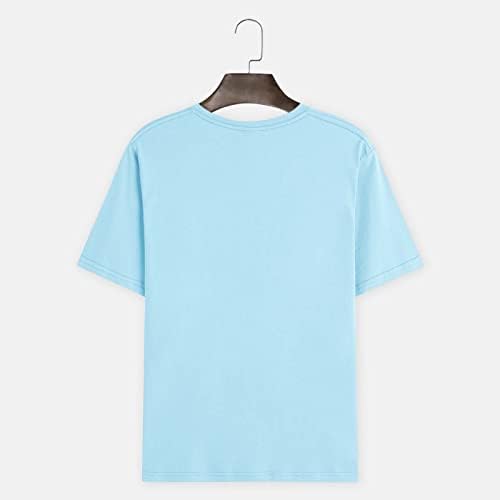 Xiloccer Мъжки Ежедневни Блуза с кръгло деколте и 3D Принтом, Блузи с Къс ръкав, Блуза, Тениски, Мъжки Тениски, Графични