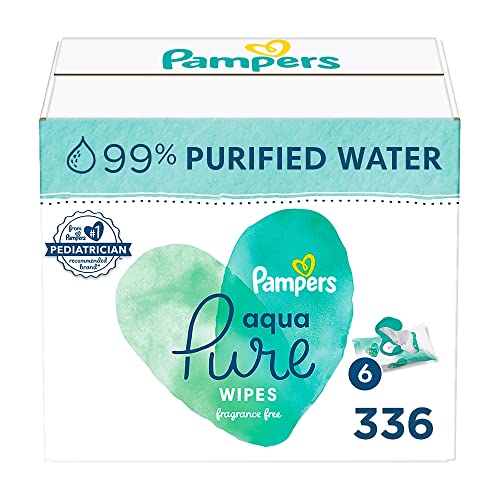 Бебешки кърпички Pampers Aqua Pure Sensitive 6X Pop-Топ 336 бр.