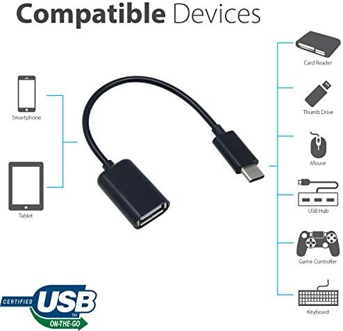 Адаптер за USB OTG-C 3.0 е обратно Съвместим с вашия Oppo K10 5G за бързи, надеждни за използване на мултифункционални функции, като например клавиатури, флаш памети, мишки и т