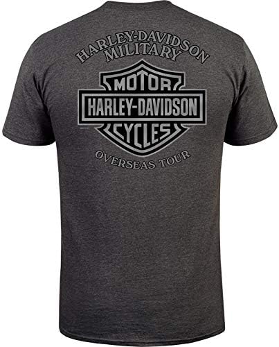 Harley-Davidson Military - Мъжки t-shirt с Въглен модел - Overseas Tour | Поддръжка на ветераните