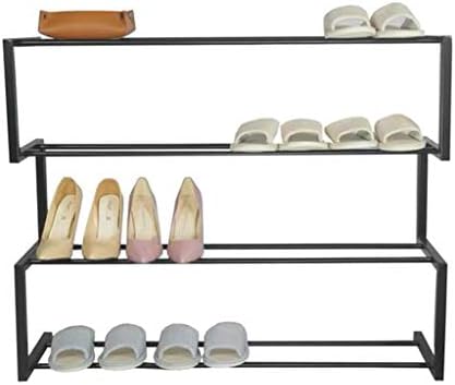 Tyoo Креативен Дизайн Трислойно шкафове за обувки от Ковано Желязо Проста полк е Подходяща за влизане на балкон,