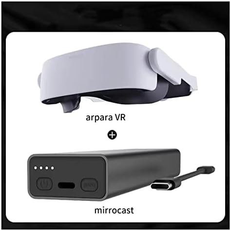 Слушалки виртуална реалност INDYAH 5K, съвместима с -Телефон, КОМПЮТЪР, VRChat, Steam, игрови конзоли -Xbox One и други с възможност за гледане на филми с ефекта на потапяне в 3D (Цв?