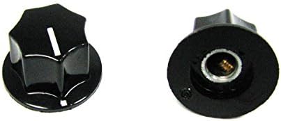Дръжки китарен потенциометъра в комплект от 2 теми: Черен Цилиндър с установочным винт