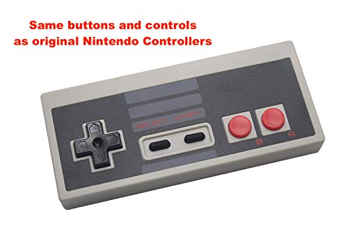 Компактен жичен контролер за гейм конзолата на Nintendo NES Classic Mini Edition | Удължен с 6-инчов кабел с 6-пинов конектор,