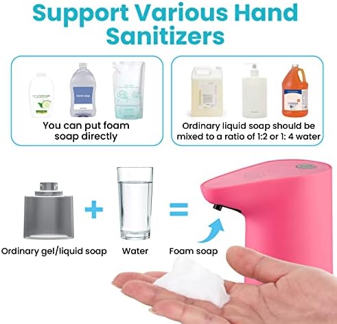 Автоматично дозиране система сапун GOESMO с Безконтактни Перезаряжаемостью, Водоустойчив Опаковка от Сапун за Баня,