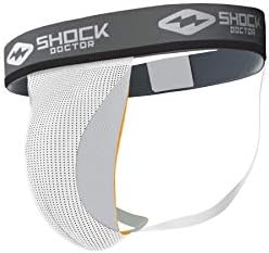 Поддържащо устройство Shock Doctor Атлетик Основната, с джоб за чаши, предпазна лента за спортисти, младежки и възрастни размери (чаша в комплекта не са включени)
