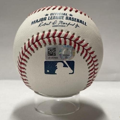 Бейзболен сингъл Джейкоба Дегрома с автограф. Автофанатики, MLB Auth - Бейзболни топки с автографи