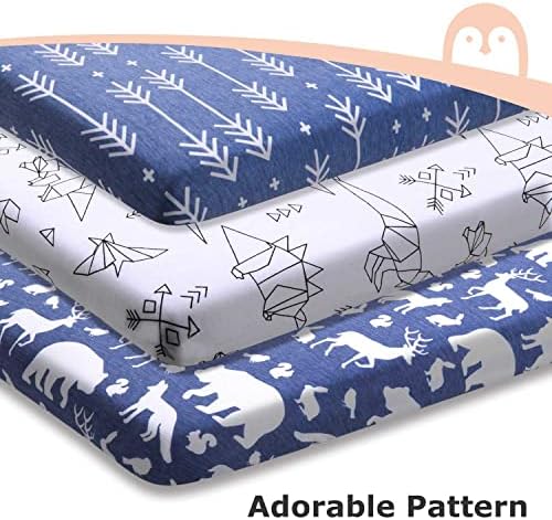 WLKQ 2 Опаковки Плетиво чаршафи за легла от памук Value Jersey, кухненски Кърпи за стандартни легла и матраци за