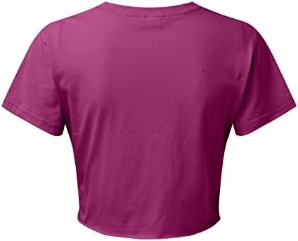 Свободни тениски, дамски ежедневни топ с къс ръкав и завязкой отпред, през цялата силует, летни обикновена ежедневни блузи с къс ръкав