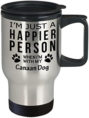Кафеена Чаша За Любителите на кучета В Пътуване - Щастлив Човек От Ханаанската Куче -Подаръци За спасението на Собствениците