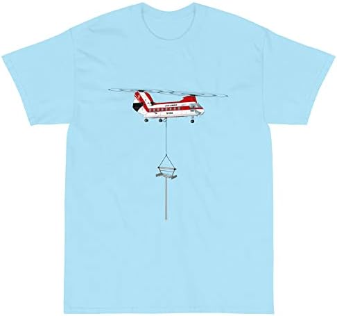 Тениска с изображение на хеликоптер, с кула от Flyboy Toys HELI2F5BV107IIT-RB1