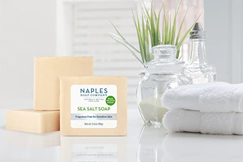 Шоколад сапун Naples Soap Company с морска сол, балансиращ нивото на pH – Естествено ексфолира и овлажнява – Без вредни