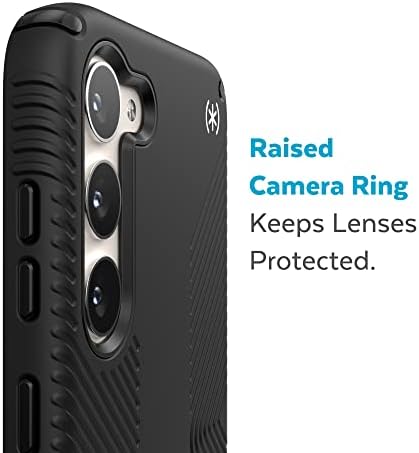 Калъф Speck Products Президио 2 Grip е Подходящ за Samsung Galaxy S23, Черен /Черно-бял