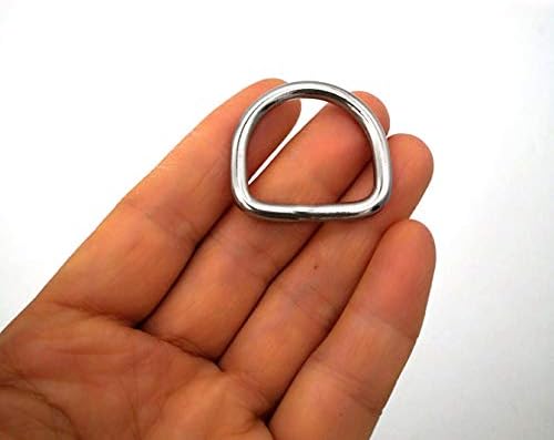 JY-МОРСКА 316 Неръждаема Стомана, Заварени Силни пръстени D-образна форма, D-образен Метален пръстен за тежки условия