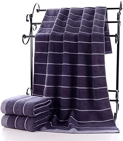 N/A Набор от меките хавлиени кърпи от памук За Баня, Добре Впитывающее Кърпа за душ в ивицата Homehold (Цвят: B