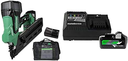 Комплект Безжични Рамка Гвоздезабивателей Metabo ръчни транспалетни колички с многовольтной батерия и Зарядно