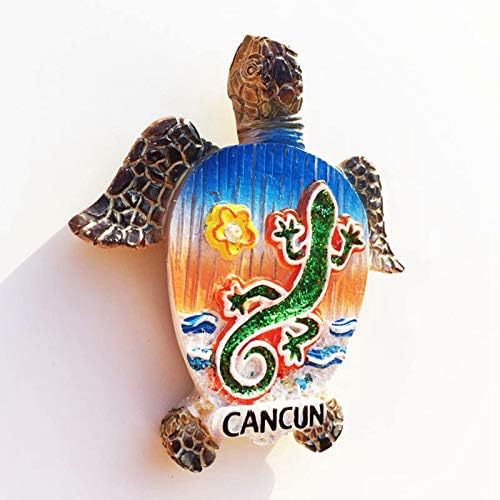 Костенурка Канкун Мексико Магнит за Пътуване Спомен 3D Колекция от Смола Подарък Хладилник Магнит за Хладилник