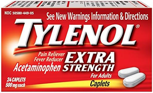 Tylenol Парацетамол, по-голяма крепост, 500 mg, Капсули, 24 капсули