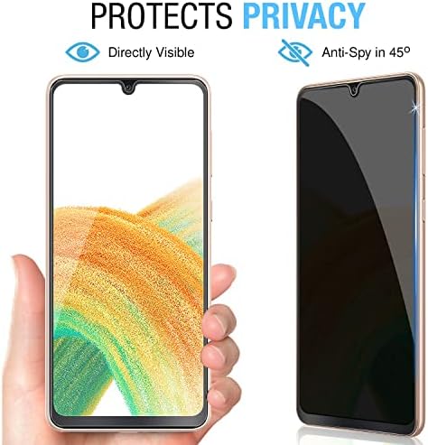 Anbzsign Samsung Galaxy A33 5G С [2] защитно фолио за обектива на камерата и [2] защитно фолио за екран неприкосновеността на