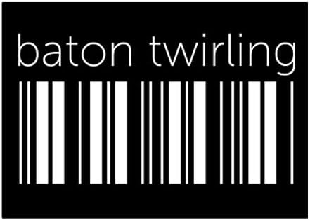 Набор от етикети с баркод Teeburon Baton Twirling Lower x4 6 х4