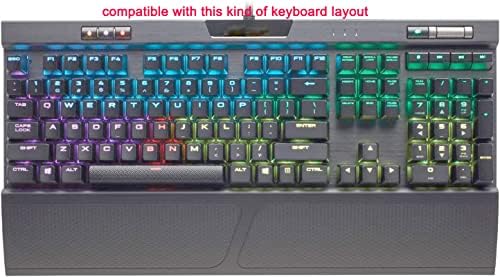 Силиконов калъф за клавиатура, съвместима с механична геймърска клавиатура Corsair K70 RGB MK.2, калъф за клавиатура