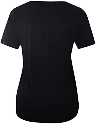 Женска тениска NEARTIME с къс ръкав, ежедневни дантелени ризи с кръгло деколте, блуза свободно намаляване с гънки, ежедневна