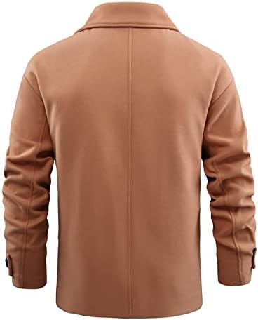 Якета OSHHO за жените - Мъжко однобортное палто от цели материал (Цвят: каки, Размер: X-Large)