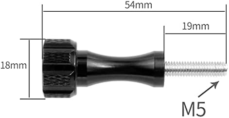 MINGCHUAN CNC Алуминиев M5 Дръжка за палеца Мини Къс/Дълъг Винт с Болтовой орех, който е Съвместим с Аксесоари за камери