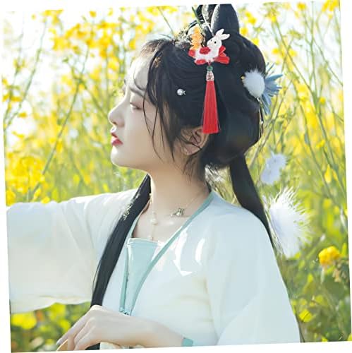 PRETYZOOM 2 бр., Космати шапки, Прекрасна Пролетна Прическа в Китайски стил, Щипки за коса с Нокти във формата