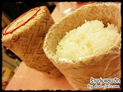 кошница за сервиране лепкав ориз ръчно изработени wonderflowers от естествен бамбук Размер 8x8x11 виж