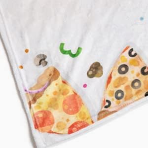 Одеало за пица, тематичен подарък за пица, тема на пица, на фона на детско одеало, одеала за детската снимки, Одеало