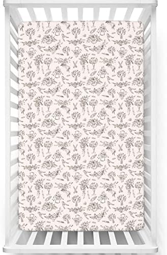 Кухненски Кърпи за яслите в Ретро стил, Портативни мини-Чаршафи за легла от Ултра Мек материал -Бебешки Кърпи за момичета или Момчета, 24 x 38, Тъмно-сив, Бледо Розово