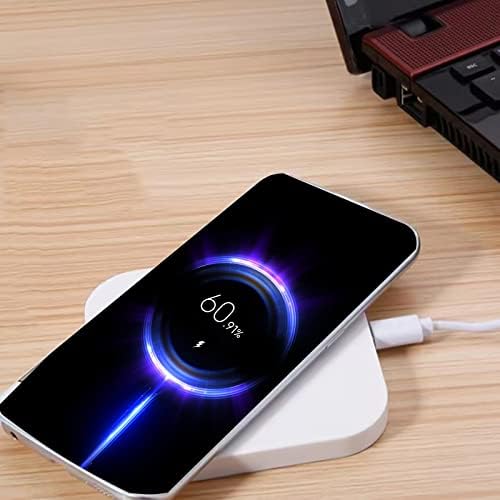 Безжично зарядно за смартфони 5 W Десктоп Безжично зарядно устройство, Съвместим с iOS и Android с 2 USB порта,