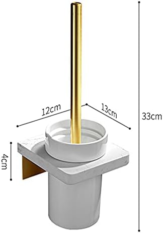 Комплект четки за тоалетна ZAAHH и Притежателя Четки за Тоалетна Стенни Четка за Тоалетна Без Пробиване на Мрамор /Керамична