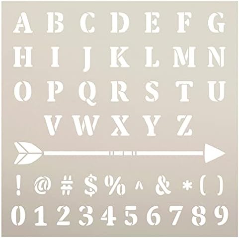 Шаблони за пълен азбука сериф от StudioR12 | Шаблони За етикети за Еднократна употреба | журнал със собствените