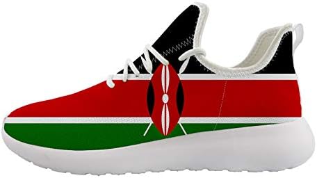 owaheson Kenya Flag за Мъже, Спортни Обувки За Тенис, Лека Дишаща Обувки За Бягане Маратонки, без закопчалка