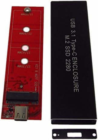 NewZoll USB 3.1 Type C до M. 2 NGFF SATA SSD Твърд Диск Калъф 6 Gbit/и за SATA 3.0 2230/2242/2260/2280