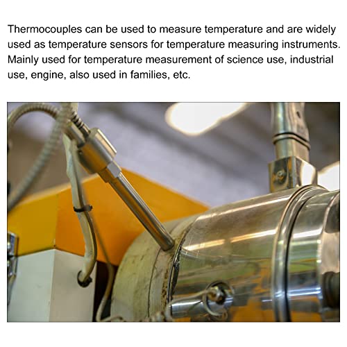 Сензор за температура MECCANIXITY M6 Има Датчици за температура Термопара E Тип 16ft от 0 до 400 ° C (от 32 до 752 ° F)
