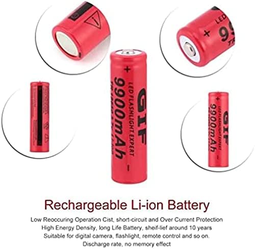 Литиево-Йонните Акумулаторни батерии MORBEX 3,7 В, 9900 ма, Голям Капацитет, Литиеви Батерии, за бутони, за соларни Лампи,
