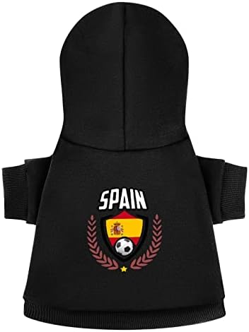 Испания Футбол Пейде Качулки с Принтом Кучета Дрехи за Домашни Любимци Пуловер Hoody с Шапка за Малки Кучета